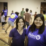 Heather McRae and Seneca Chartrand at the U of M's Indigenous Mini U.