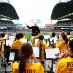 The 32-piece U of M concert band played the Winnipeg Blue Bombers' home opener.