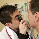 Doctor examining patient