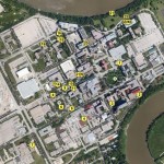 google map of art on U of M campus