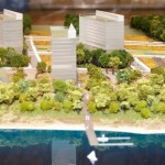 A 3D model of the water's edge from the winning proposal "Arpent"