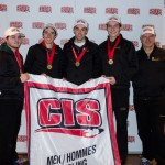 niversity of Manitoba Bison win the gold medal at the 2014 CIS/CCA Canadian Curling Championships in Regina: Skip: Matt Dunstone, Third: Jim Coleman, Second: Daniel Grant, Lead: Chris Gallant, Coach: Scott Grant (Photo Andrew Burant)