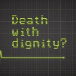 an illustartion of a heart monitor going to a flatline