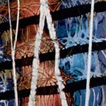 A still from "Begone Dull Care" by Norman McLaren.