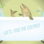 a fish in a bathtub with spilling water