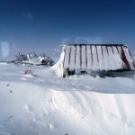 The morning after the snow storm - view from Cabin window. Credit: Nariman Firoozy (CEOS)