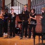 students perform on stage at Jazz camp