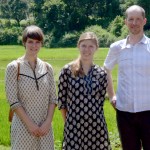 Derek Johnson and two of his master’s students