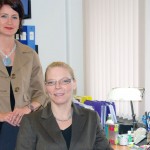 Anitra Squires and Jackie Gruber of the office of human rights and conflict management.