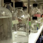 Scientific beakers in a labratory