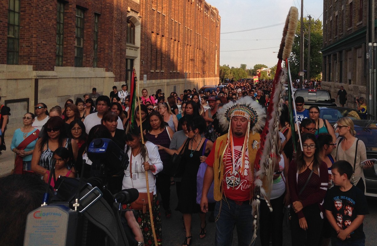 The Tina Fontaine and Faron Hall Walk and Vigil