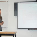 Angela O'Brien-Klewchuk spoke about teacher candidates crossing borders.