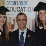 Graduate award winners 2015 with dean David Mandzuk.