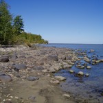 Lake Winnipeg rocky shoreline