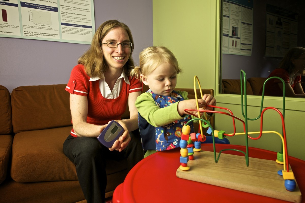 Melanie Soderstrom with her daughter