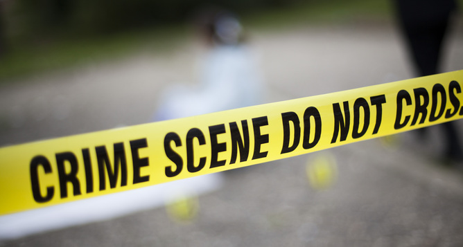 yellow crime scene tape.