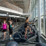 Staff and students enjoying the new Active Living Centre