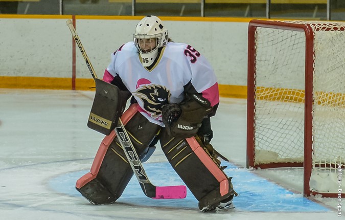 Bison Amanda Schubert earned her second shutout of the season with a 20 save performance.