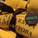 U of M scarves at the alumni gathering in Vancouver on December 7, 2105