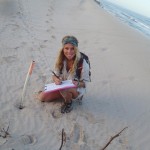 Bailey Rankine collecting data in Western Australia