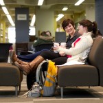 Two students speaking