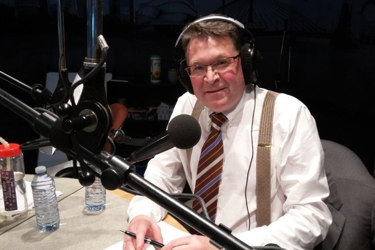 Chris Adams on CBC Radio on election night in Winnipeg.