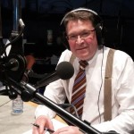 Chris Adams on CBC Radio on election night in Winnipeg.