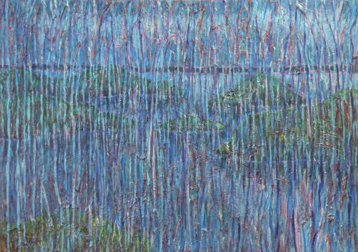 Sagstad, acrylic on canvas, 2015, Liv Valmestad