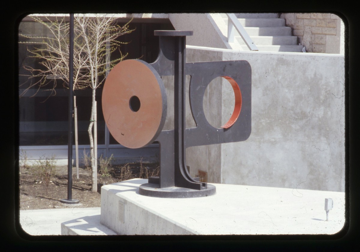 Archival slide showing the original Don Wallace Expo '67 sculpture.