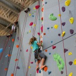 Mini U camper on the climbing wall