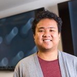 Issiah Lozada, a fourth year chemistry student, collaborates with CIC.