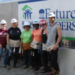 College of Nursing volunteers, from left to right: instructors Marion McKay and Eleanor Hrabowych, staff member Lai Chun Yee, and students Biobelemoye Irabor, Jenna North, and Ruben Freire.