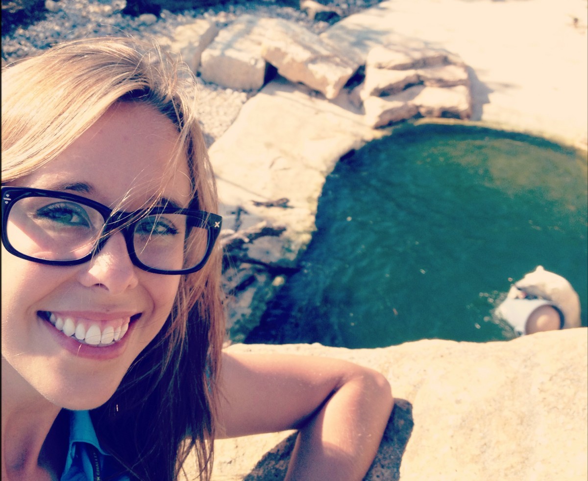 Jill Bueddefeld at the zoo