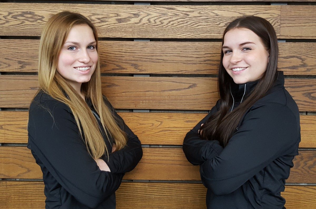 Courtlyn (left) and Sheridan Oswald