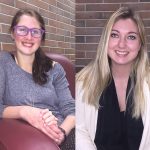 (L-R) U of M students Samantha Blatz and Allison Kilgour.
