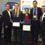 Carolyn Geddert, Director of Faculty of Engineering Co-op/IIP - Serge Boulet, Employer from Magellan Aerospace - Andre Marchildon - Abby Scalletta - Mark Hearson, Employer from Fireseeds North - John Pacak, Chair of the Friends of Engineering (Manitoba) Inc