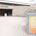 Bike lockers on Fort Garry campus.