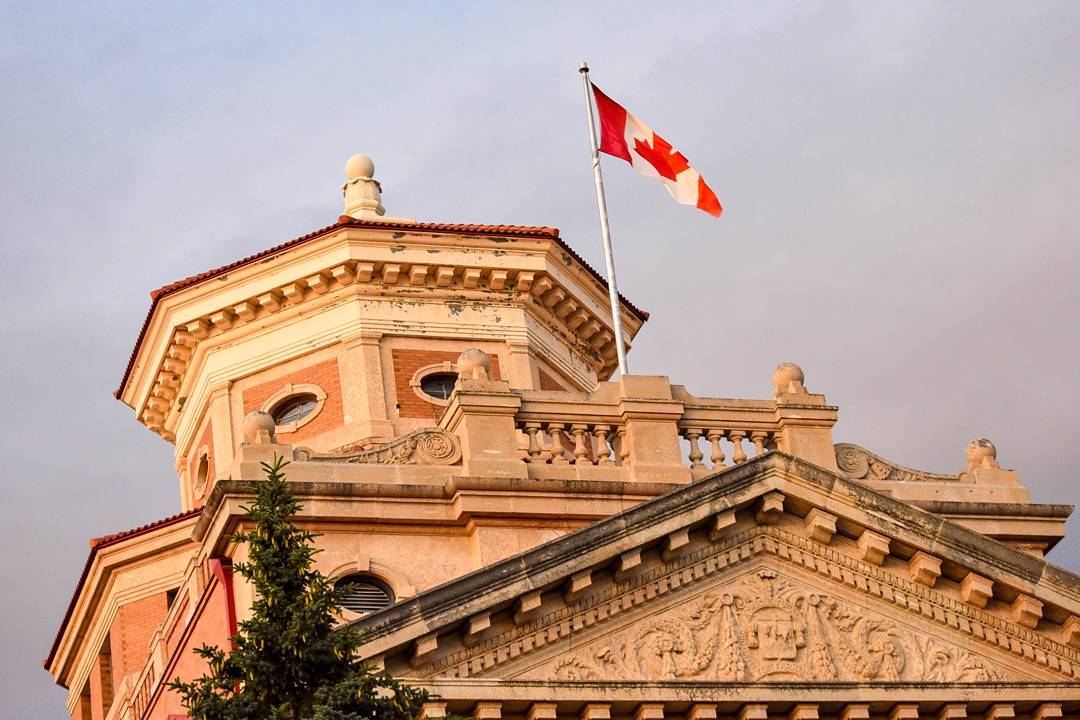 Instagram photo of Canadian flag over Admin
