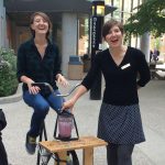 Bike-blending smoothies during the 2017 Commuter Challenge.