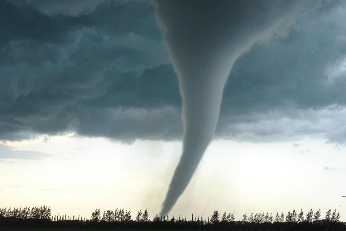 The tornado was officially rated F5, the highest rating on the Fujita scale. // Photo by Justin Hobson.