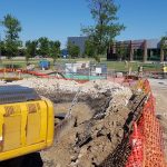 Innovation Drive construction.