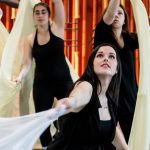 Students in a dance performance.