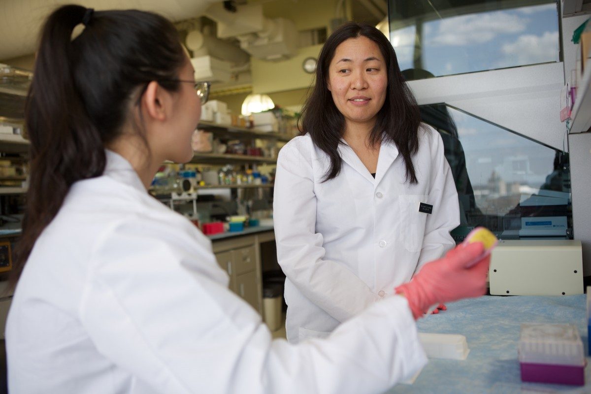 Researcher Julie Ho in her lab