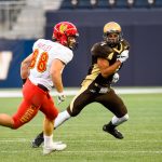Winnipeg, Manitoba - Manitoba Bisons vs Calgary Dinos in week one CIS regular season action September 1. Tara Miller Bison Sports ©2016