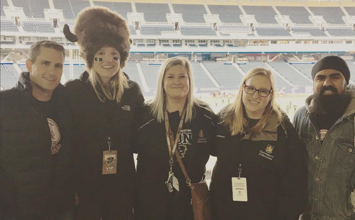 Celebrating Homecoming 2017 at the annual football game, captured on Instagram by @carlymoffat