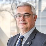 David Barnard stands in ARTLab. photo by Mike Latschislaw