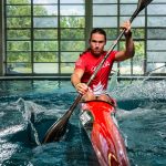 James Lavallée training on the water