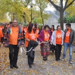 Orange Shirt Day has been recognized at UM for several years. This photo is from the Orange Shirt Day ceremony in 2017.