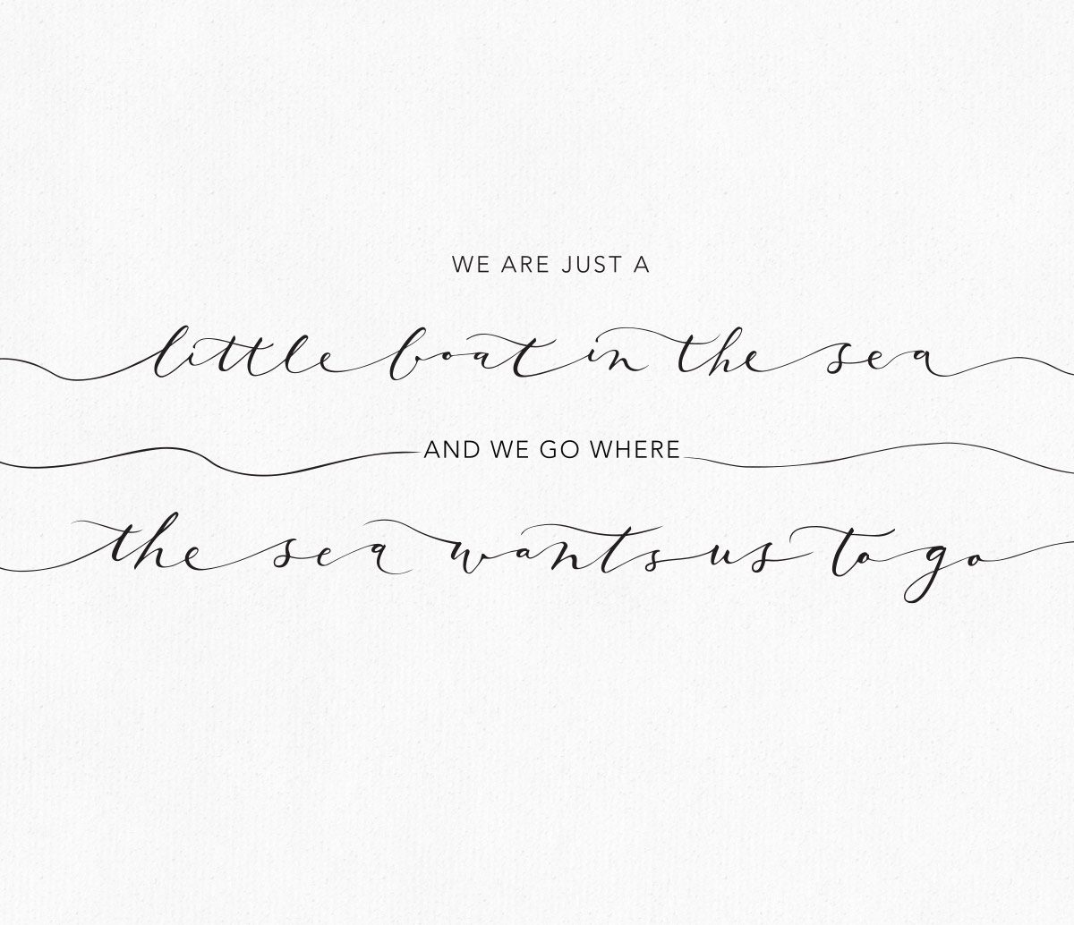 We are just a little boat in the sea, and we go where the sea wants us to go. - Avi Slama // illustration by Julie Doan [BFA(HONS)/07]