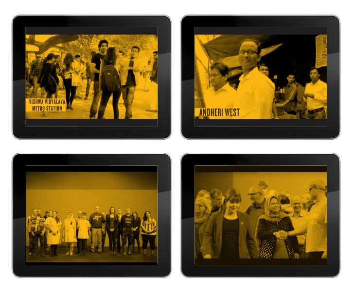 Clips from social experiments aired on television.